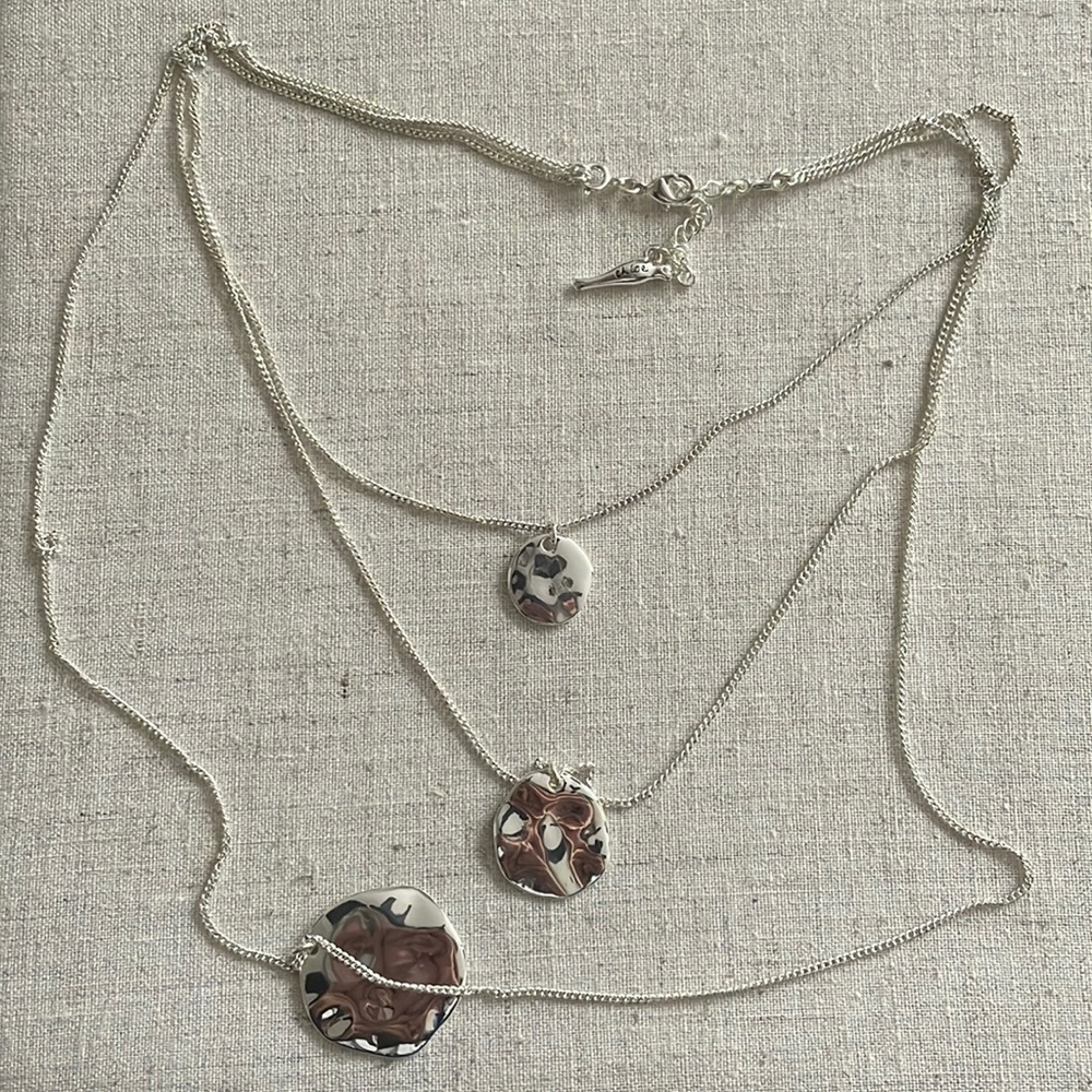 Extra Shiny Silver Multi-Chain Necklace